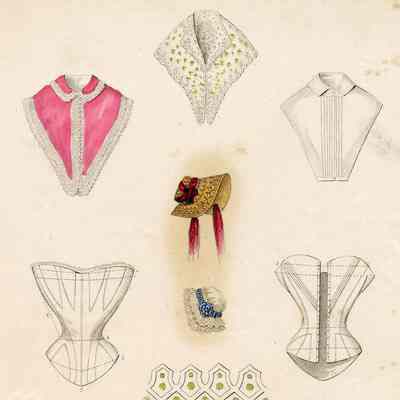 Corset, Pelerines, Embroidery