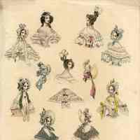 9 Bodices, A Cap, Bonnet and Pelerine