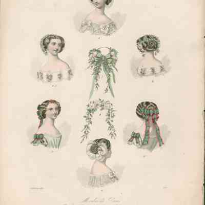 2 Ball Headdresses, F/B 3 Coiffures