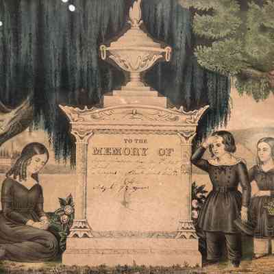 Mourning Lithograph