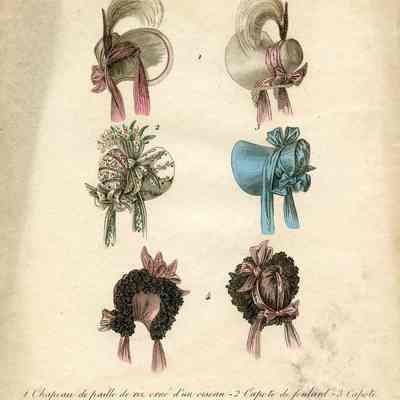4 Bonnets, 2 Front and Back