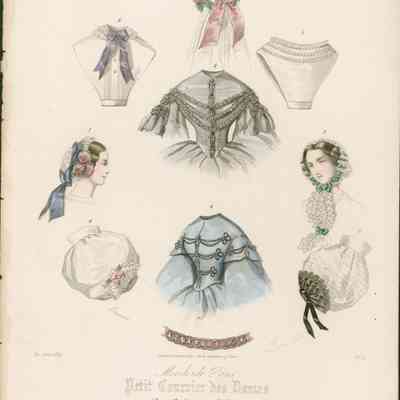 2 Bodices, 2 Chemisettes, 2 Undersleeves, 3 Caps