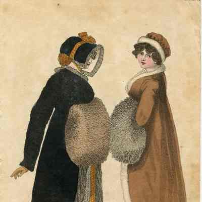 Promenade Dresses, 2 Muffs
