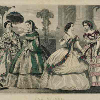 Ladies in Summer Dress, "The Aviary"