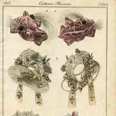 3 Hats in 2 Views, Including Pink Turban