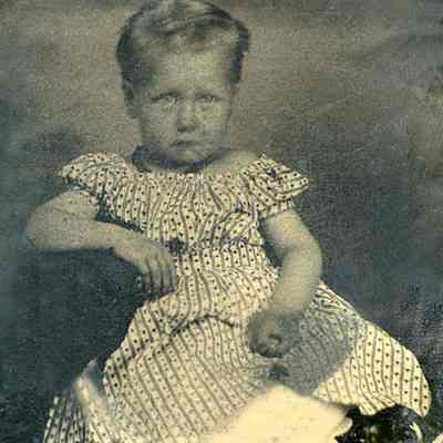 Little Boy in Print Dress