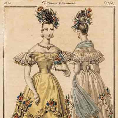 2 Ladies, Ball Dress Front and Back