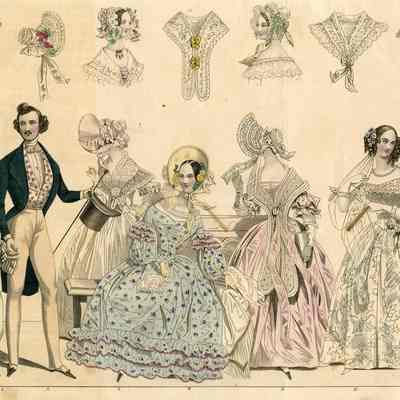 Man and Boy with Ladies in Light Dresses, A Bride