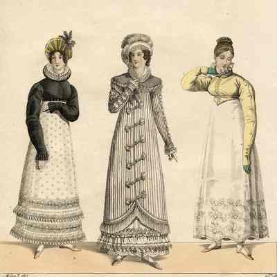 Ladies - One in Pelisse and Others in Spencers