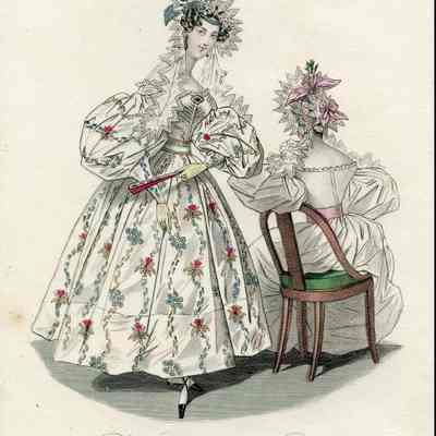 Embroidered Organdie Dress