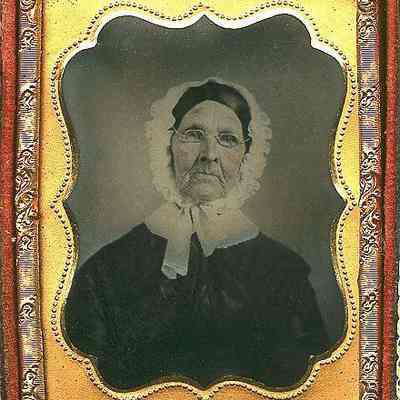 Elderly Lady with Raven Hair