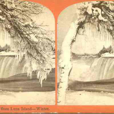 American Fall from Luna Island - Winter