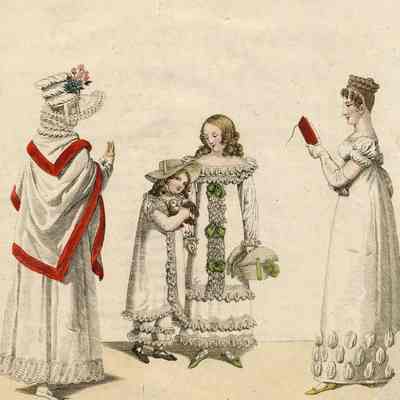 Ladies in White and 2 Girls in White