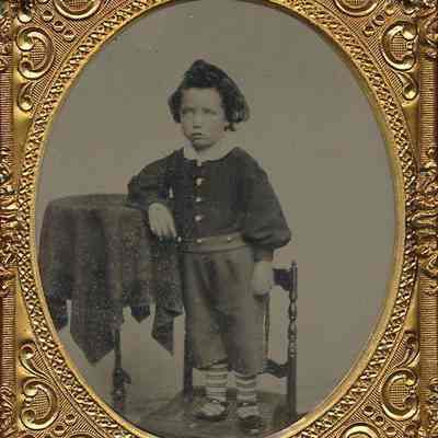 Boy with Stripey Stockings
