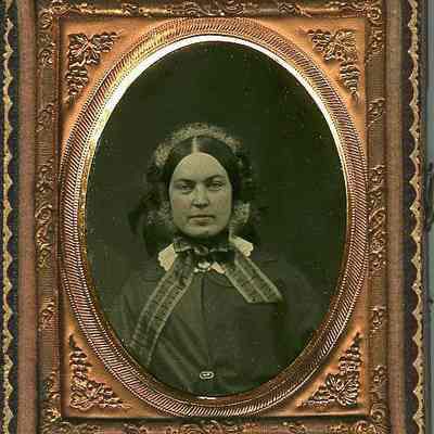 Woman with Gauzy Bonnet Edge