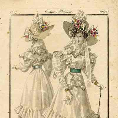 2 Ladies, Frotn and Back of White Dress
