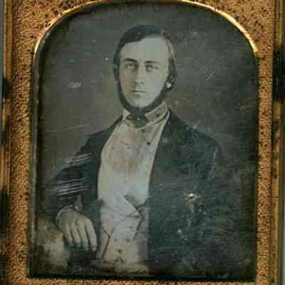 Man with Beard and Turned Down Collar