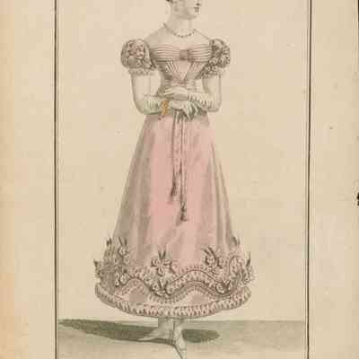 Ball Dress, Pink and Silver