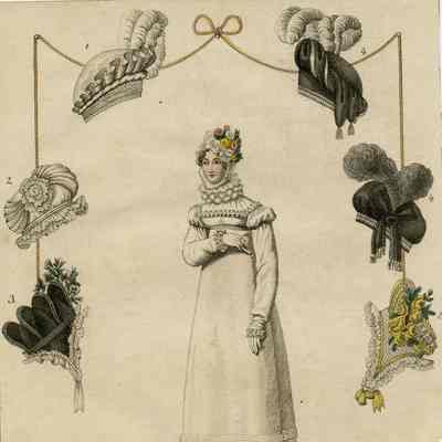 White Basic Dress, Surrounded by Hats
