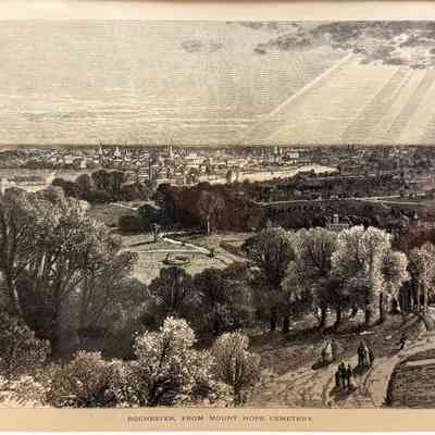 Rochester, from Mount Hope Cemetery.