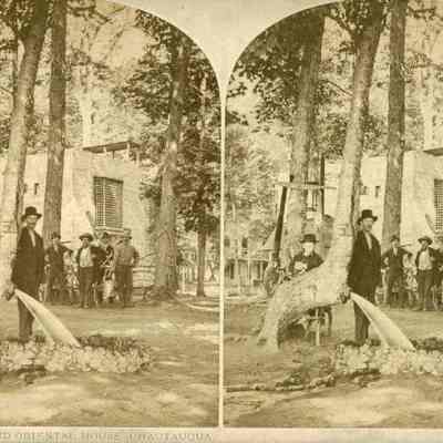 Fountain Tree and Oriental House at Chatauqua, New York