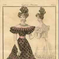 2 Ladies, One in Black Lace Dress, Back View