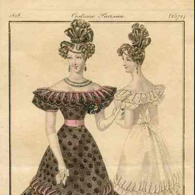 2 Ladies, One in Black Lace Dress, Back View