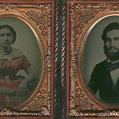 Man and Wife or Fiancee in Evening Dress