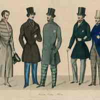 5 Men, Coats with Plaid Pantaloons
