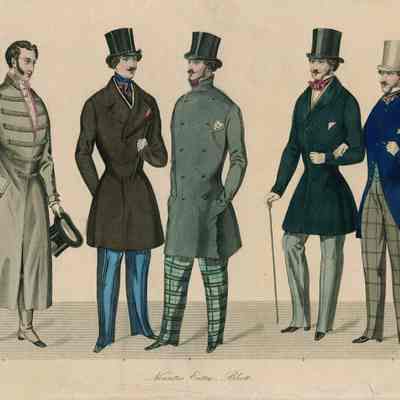 5 Men, Coats with Plaid Pantaloons