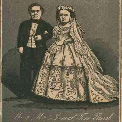 Carte-de-Visite, Mr. and Mrs. Thumb