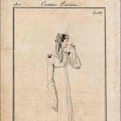 Ball Costume, Vestal Coiffure