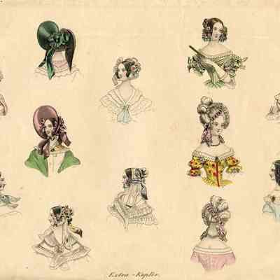 12 Heads Including Front and Back 18th Century Style