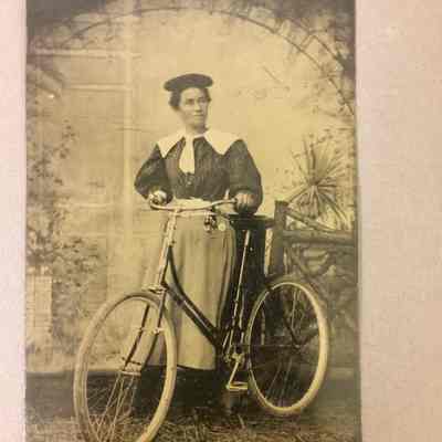 Woman with Bicycle