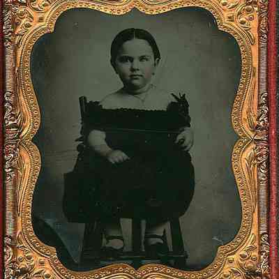 Little Girl in Dark Dress