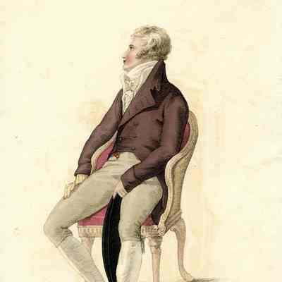 Man Seated in a Bergere, Full Dress