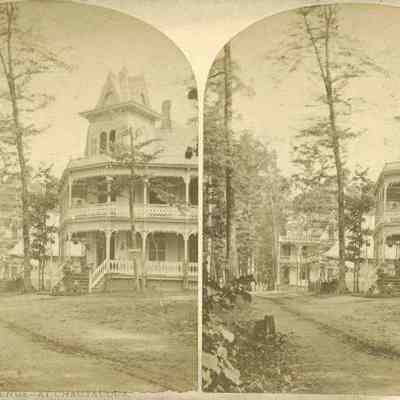 View on Lake Avenue at Chatauqua, New York