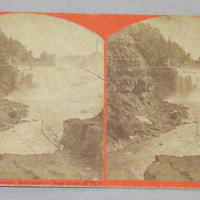 Lower Fall of Genesee, Rochester - (from Look-off Pt.)