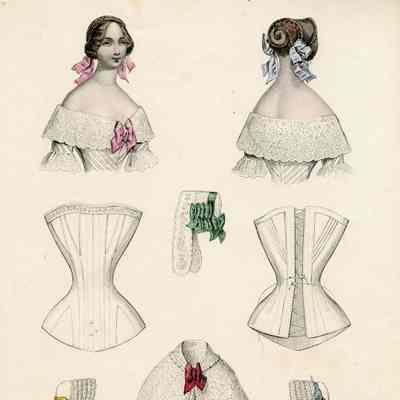 2 Upper Bodies, Corset, Matle, Caps