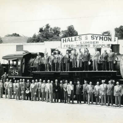 End of Steam - Sierra RR steam engine #38 in 1955.