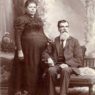 Unidentified man and woman