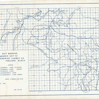 Round Meadow Unit of Pickering Lumber CO. Tuolumne Block