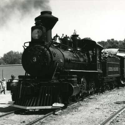 Sierra Railroad Engine #3 on the movie job as a woodburner in Sonora