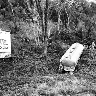 Gas Tanker in Sonora Creek