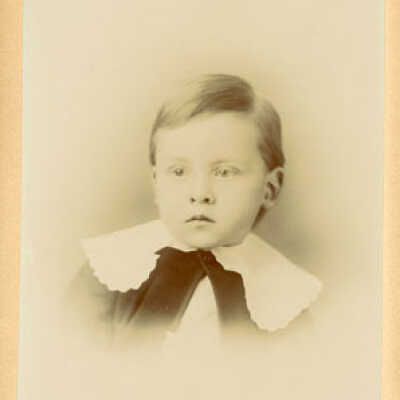 Portrait Unidentified Young Boy