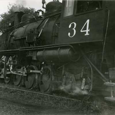 Sierra Railroad Engine #34 in Jamestown - in the weeds