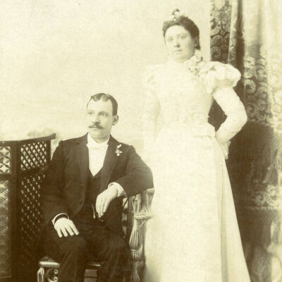 Unidentified man and woman