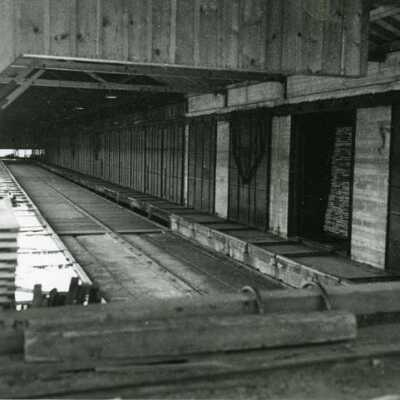 Drying sheds at the mill