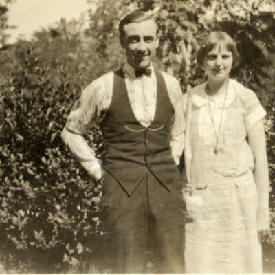 Unidentified man and girl