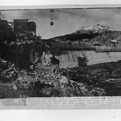 Relief Dam Construction, 1906 - 1909